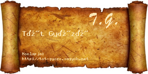 Tót Győző névjegykártya